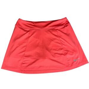 Nike Dri- Fit  Golf/ Tennis Mini Skirt With Built In Shorts Coral Medium Active